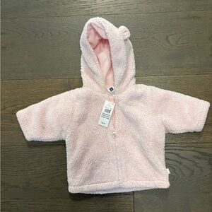 Baby gap pink warm baby hoodie 0-3M NWT retail $45 w tx